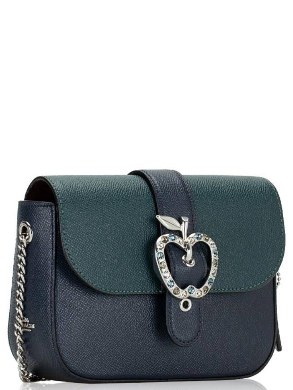 Coach Gemma Crossbody in Colorblock Forest Midnight Navy w/ Apple Buckle